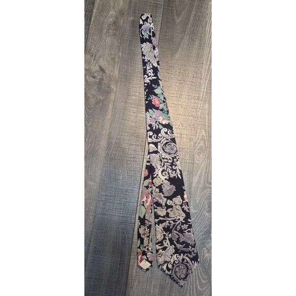 Men's‎ Tie J.A.M. Paisley Floral Print Pastel Color Y2k Rare - Picture 4 of 10